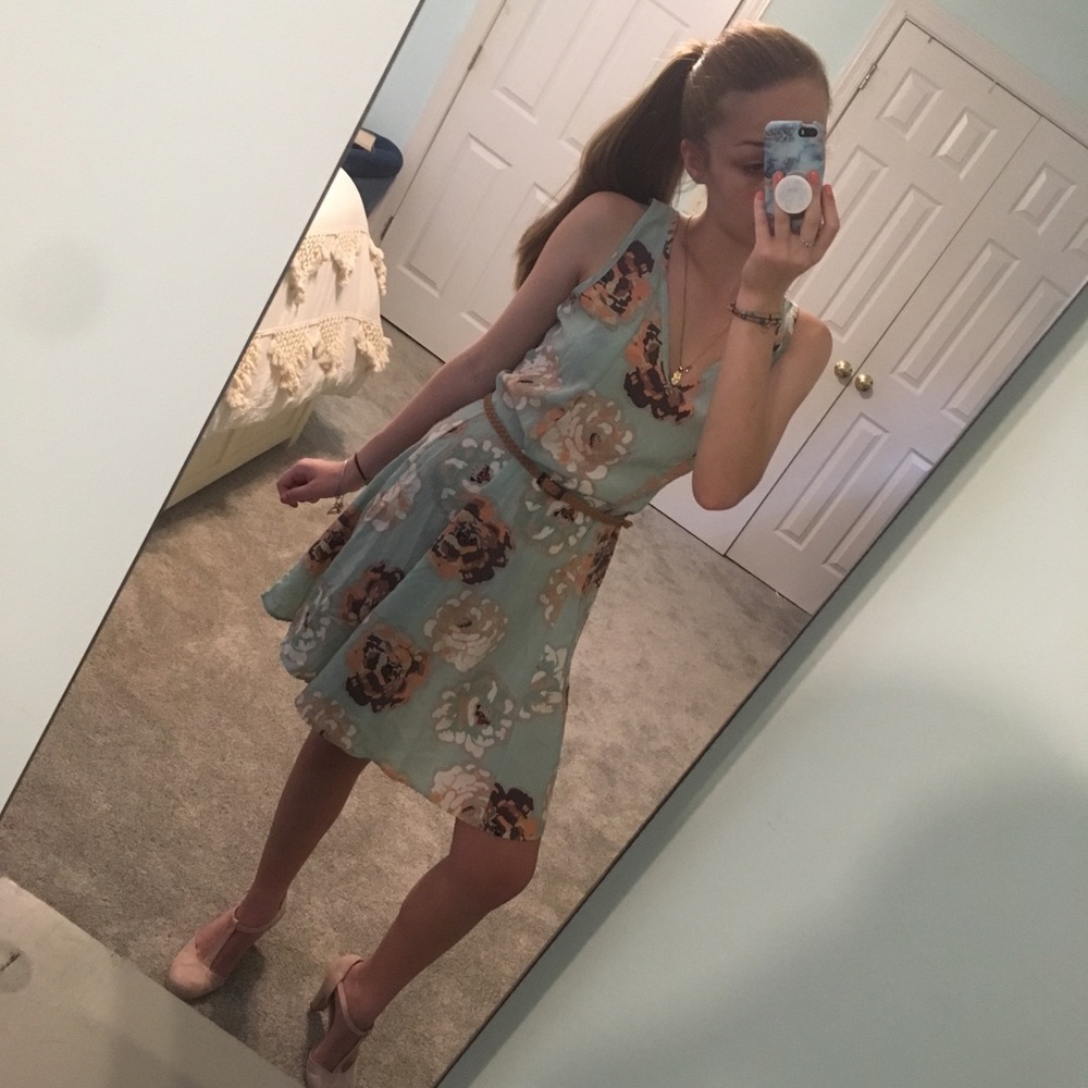 Green Floral Spring/Summer Dress